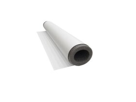 Ein Stück weiße Satinfolie S303 35cm x 100cm