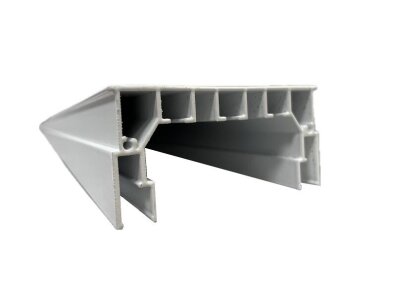 Vorhangschiene aus Aluminiumprofil weiß