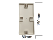Platforma prostokatna 80x150mm