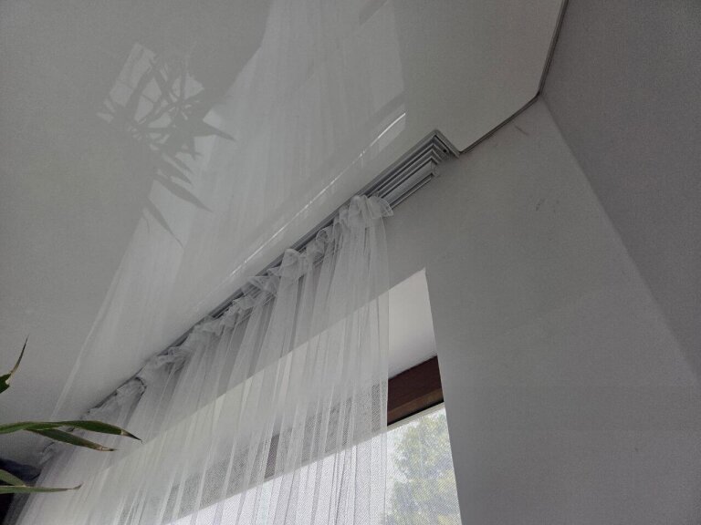 Vorhangschiene aus Aluminiumprofil weiß (4)