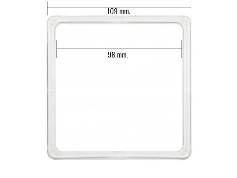 Termo kwadrat 98 x 98 mm.
