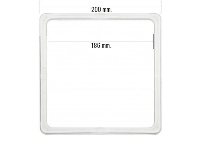 Termo kwadrat 186 x 186 mm.