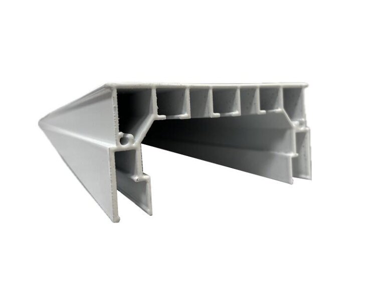 Vorhangschiene aus Aluminiumprofil weiß (1)